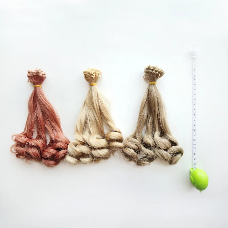Doll accessories doll wigs toy wigs Msiredoll bjd wig Accessories 1piece 20*100CM doll hair 1/3 1/4 1/6 1/12 Gradient Color Curly bjd wigs diy