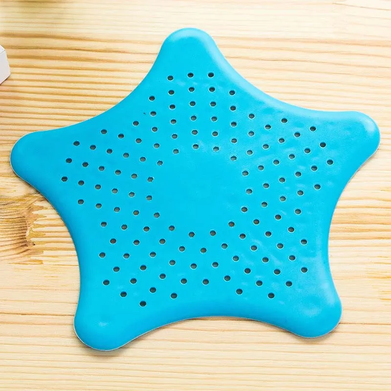 

2Pcs Star Shape Bathroom Drain Hair Catcher Bath Stopper Plug Sink Strainer Filter Shower J2Y