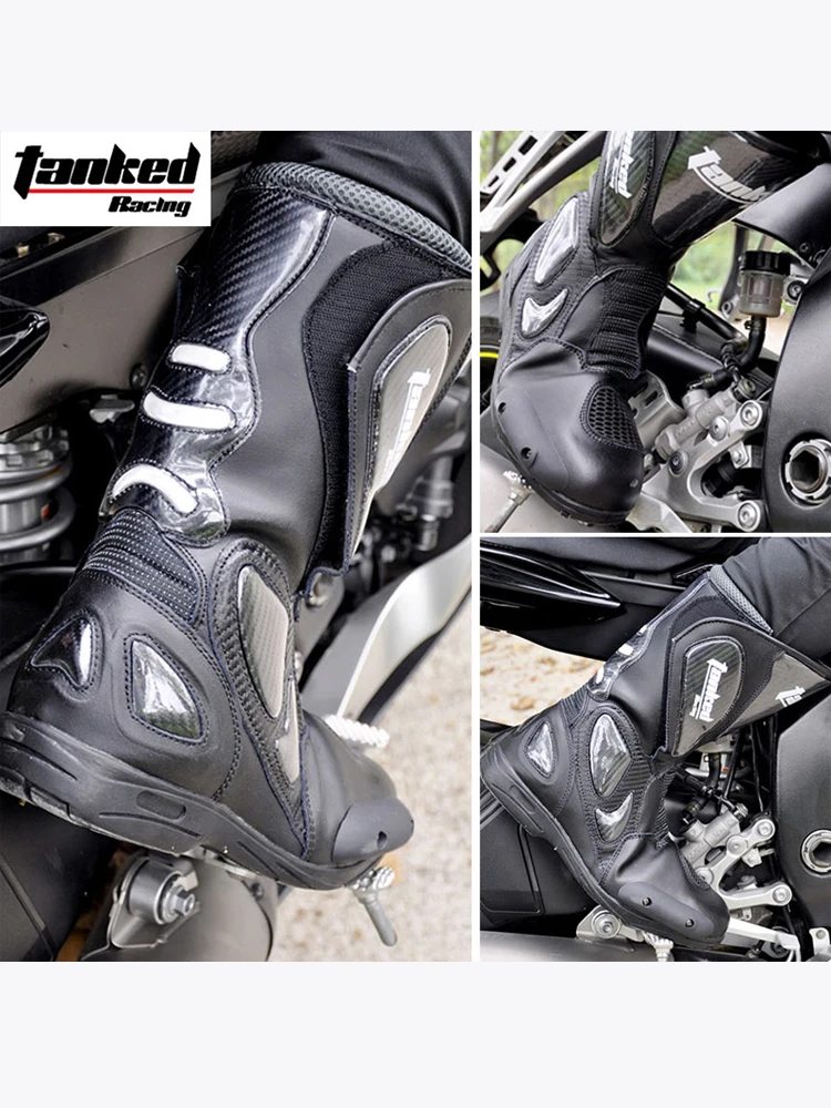 Jazda motocyklem buty męskie tankowane rajdowe buty jeździeckie buty terenowe antypoślizgowe wodoodporne antypoślizgowe cztery pory roku buty wyścigowe Jazda motocyklem buty męskie tankowane rajdowe buty jeździeckie buty terenowe antypoślizgowe wodoodporne antypoślizgowe cztery pory roku buty wyścigowe