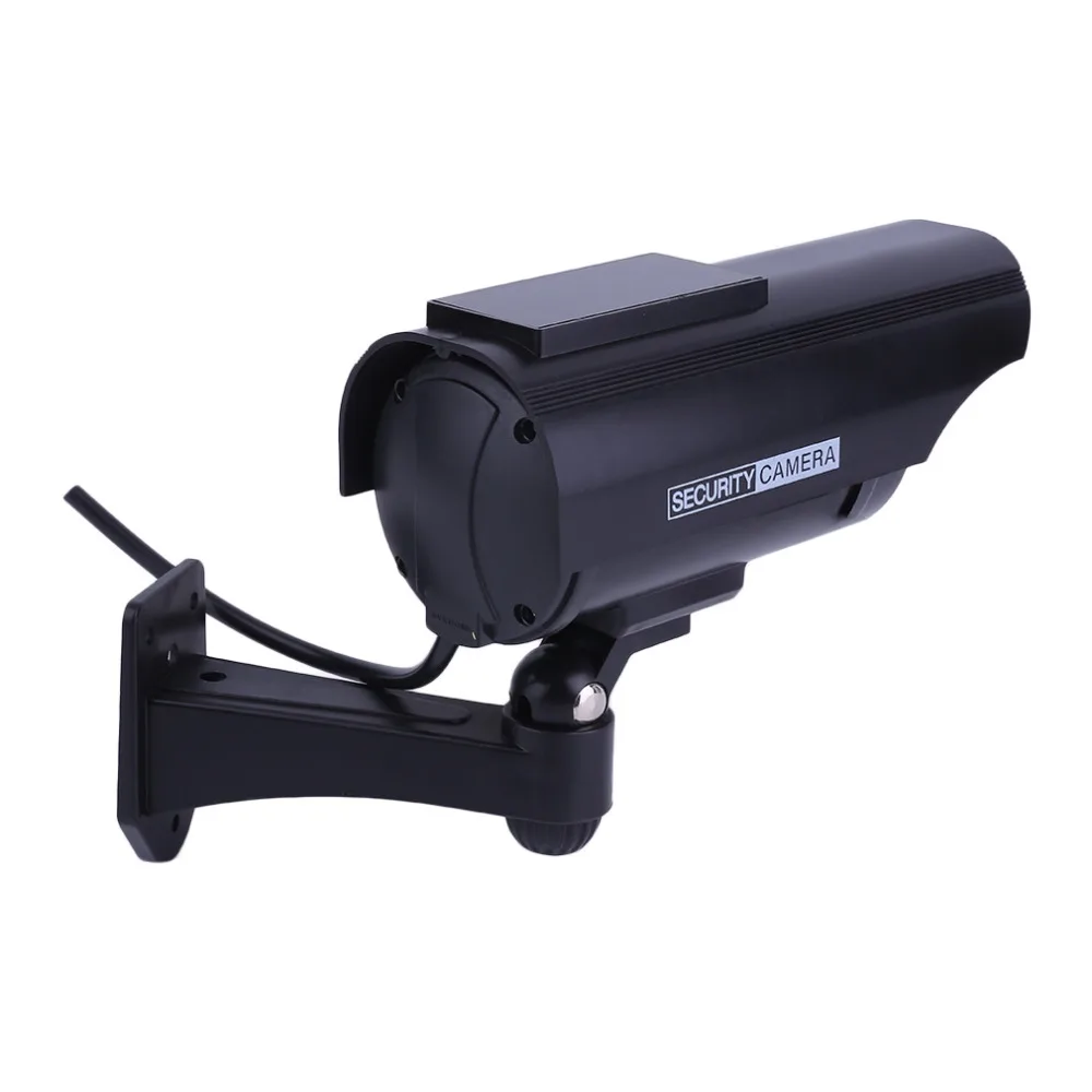 Солнечная приведенная в действие поддельные Камера Крытый Outoodr манекен Пуля CCTV безопасности Камеры Скрытого видеонаблюдения с мигающими ИК светодиодный