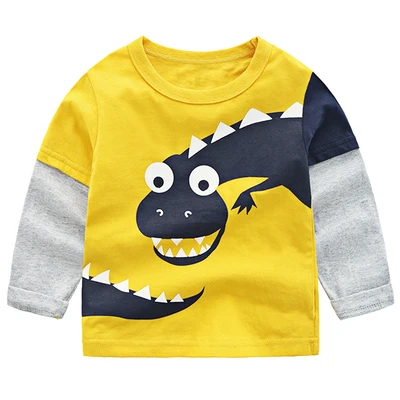 VIDMID Baby Boys T-shirts Autumn Long Sleeve Cartoon Truck Pattern Sport T-shirts for Kids Children boy clothing 4066 02