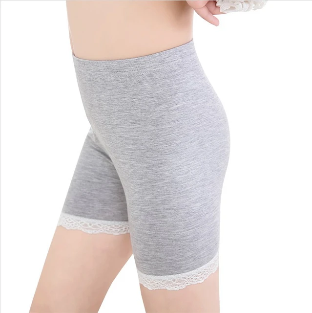 Women Elastic Lace Soft Safety Under Shorts Panties Leggings Pants Underwear