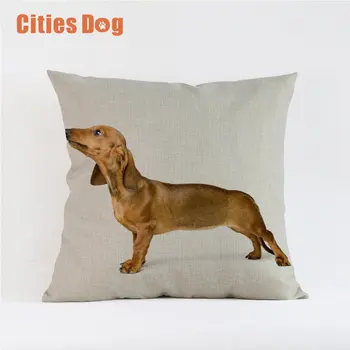 

Animal Dog Model Style Fashion Cushion Pillowcase Dachshund Decorative Pillows Use For Home Sofa Car Office Almofadas Cojines