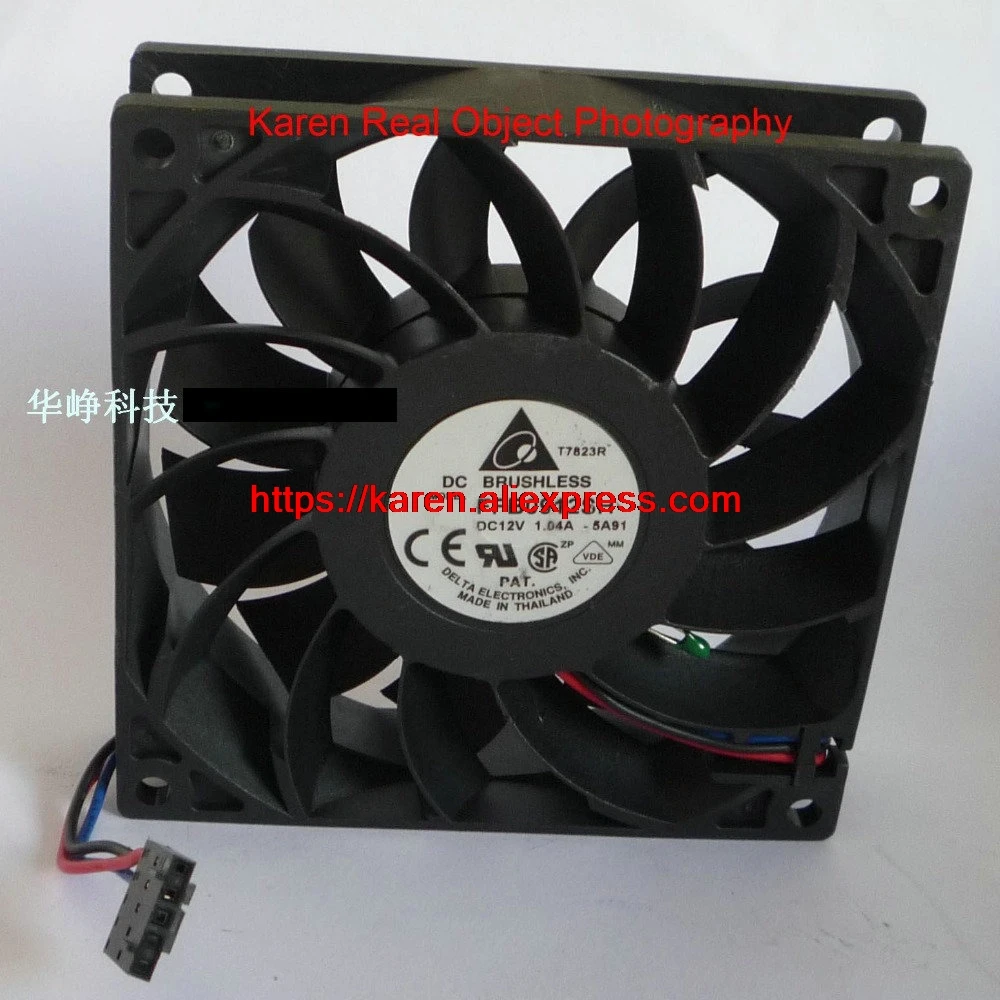 Вентилятор охлаждения DELTA FFB0912SH 9 см 9225 12 В 1 04a|cooling fan|cooling fan 12v12v cooling |