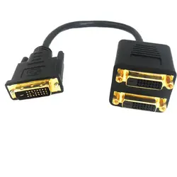 DVI 1-2 HD DVI разветвитель экрана адаптер передачи данных кабель питания HDMI/VGA/DVI интерфейс черный