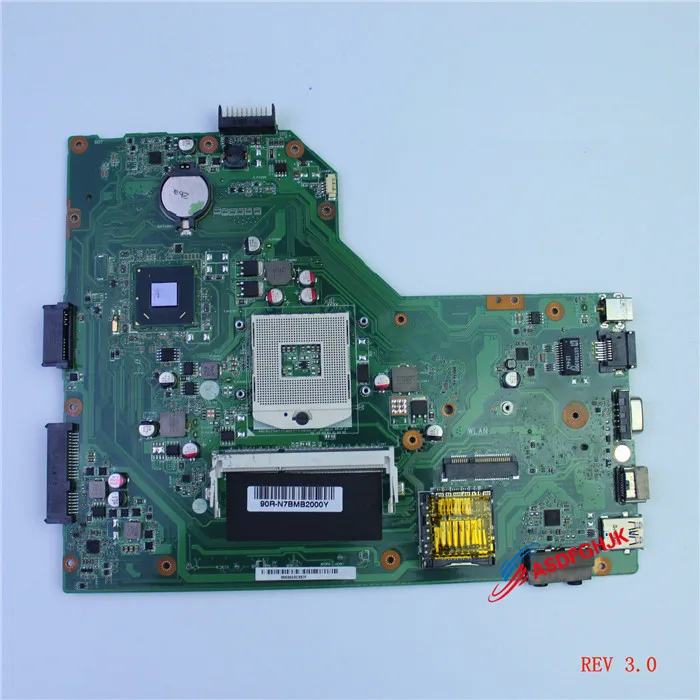 Оригинальная материнская плата для ноутбука ASUS K54L X54L X54H rev 3 0 60-N7BMB2200 полностью