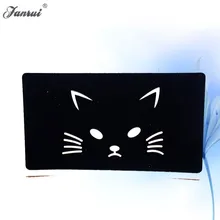 Маленький полый трафарет для татуировок хной, милый дизайн мультяшного кота, боди-арт, краска, менди, поддельные водостойкие татуировки, шаблон, подарки, AG150