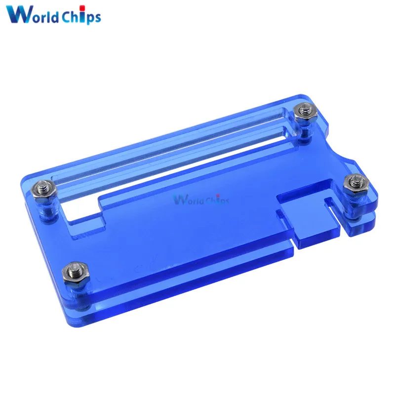 Updated Blue Clear Acrylic Case Cover Protection Box for Raspberry Pi Zero Updated Blue Clear Acrylic Case Cover Protection Box for Raspberry Pi Zero
