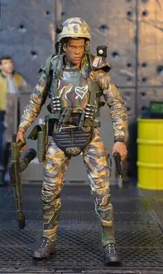 NECA колония морской корпус Наёмник Soliders AVP Хищник инопланетяне 2 7 дюймов Подвижная кукла Фигурка - Цвет: Rico