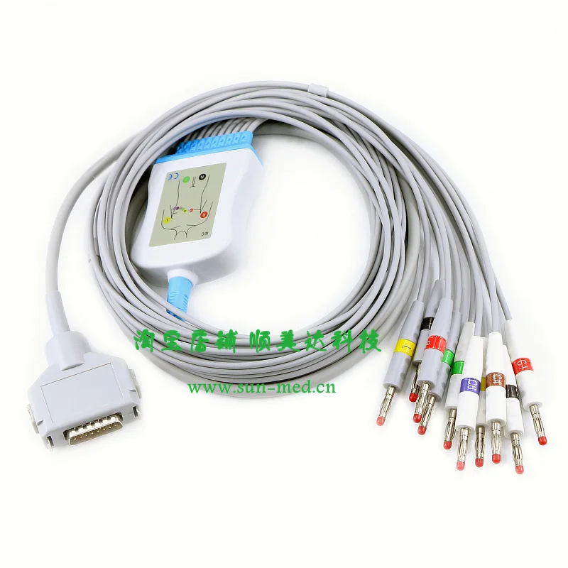 Совместимый кабель FUKUDA DENSHI EKG с leadwires ECG Банан 4 0 IEC iec cable cable bananacable iec | Отзывы и видеообзор