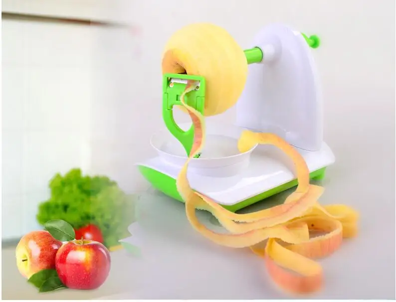 Slinky пилинг машина+ нержавеющая сталь измельчители слайсер костюм яблоко/фрукты пилинг оборудование Новые гаджеты