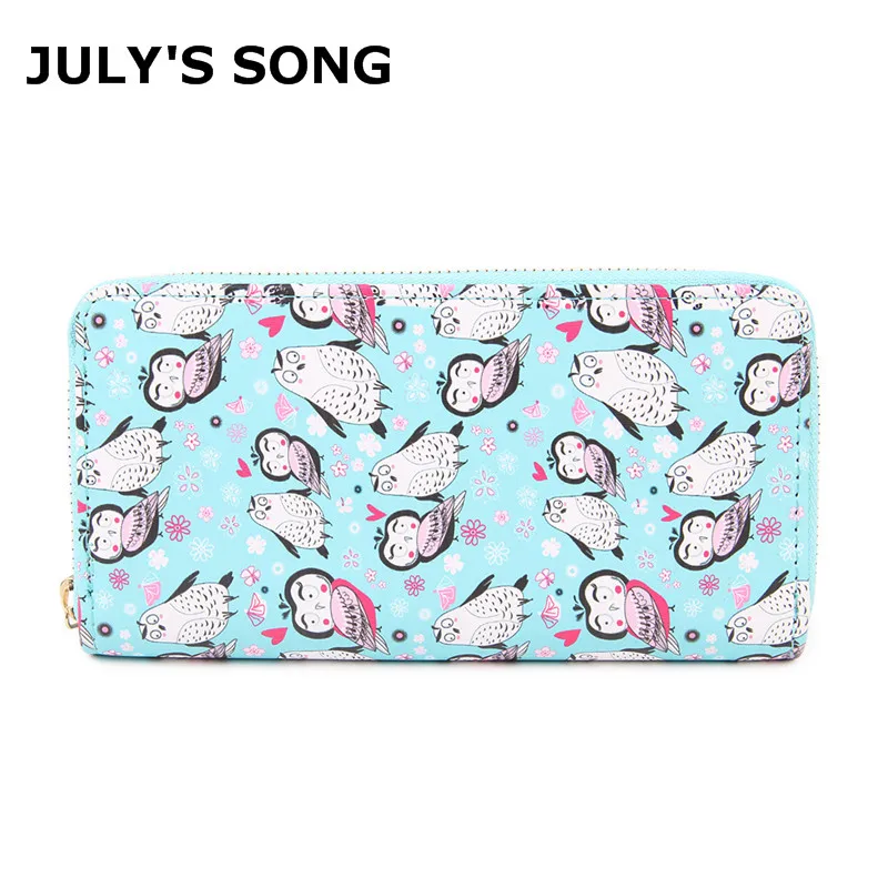 

Owl Design PU Wallet Women Lovely Phone Wallet Card Holder New Female Cartoon Purses Clutch Large Capacity Zipper Wallet Purse