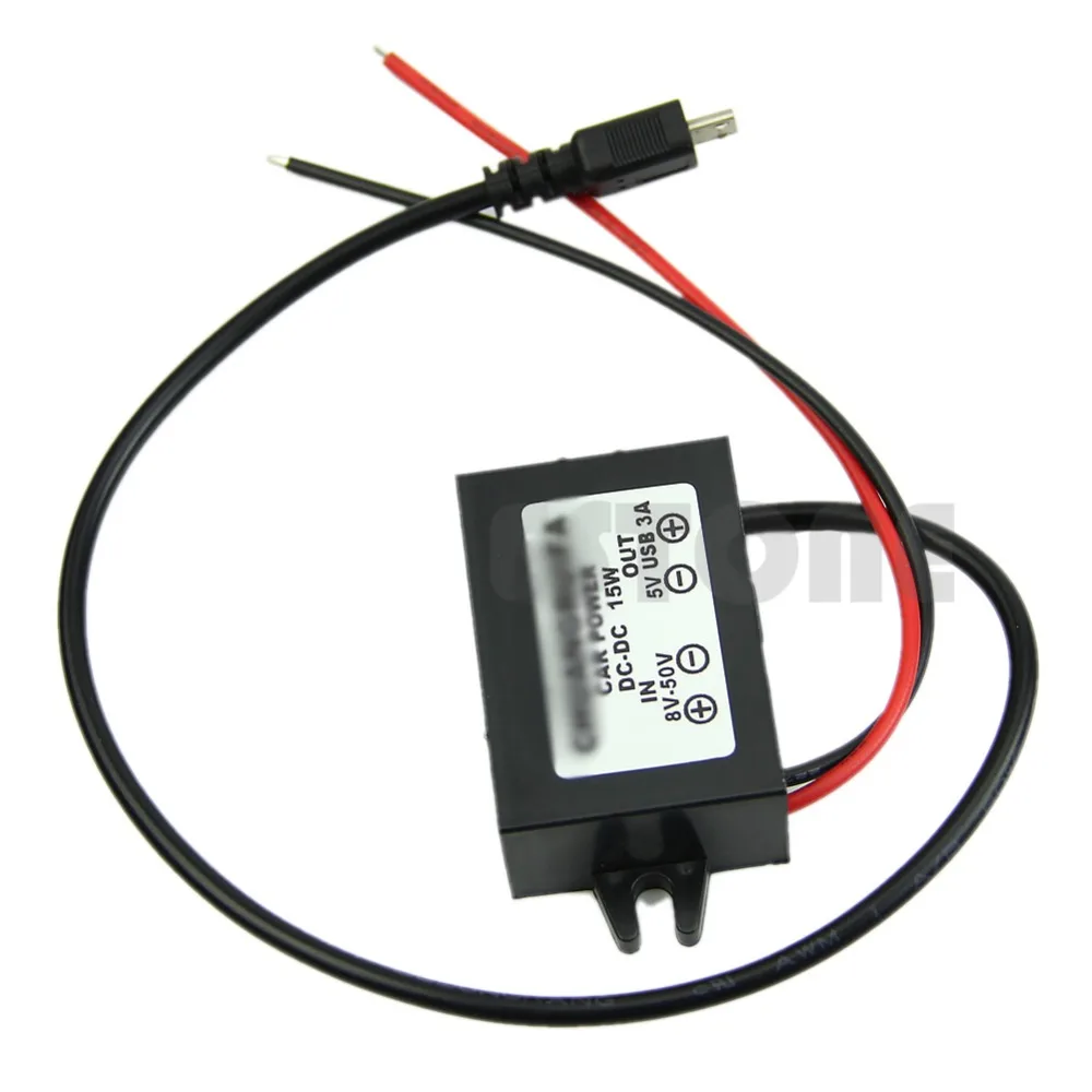 Преобразователь питания постоянного тока 8 50 в до 5 В выход Micro USB 12 В/24 В|Инверторы