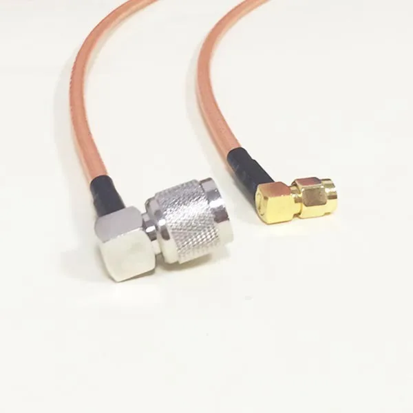 Модем коаксиальный кабель TNC Угловые штекер переключатель RP-SMA Угловые штекер разъем RG142 кабель 50 см 20 "адаптер