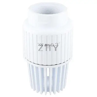 

Fluid Machinary Replacement 3.4" Dia Internal Thread White PVC Foot Bottom Valve