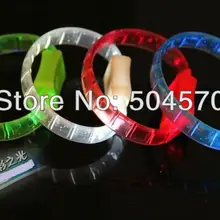 20 шт./лот мягкий чехол из чистого полиуретана с надписью Новинка Светодиодный светящийся ремешок на запястье браслет на предплечье мигающего светового сигнала для детей для дней рождения и вечеринок Поставки пользу