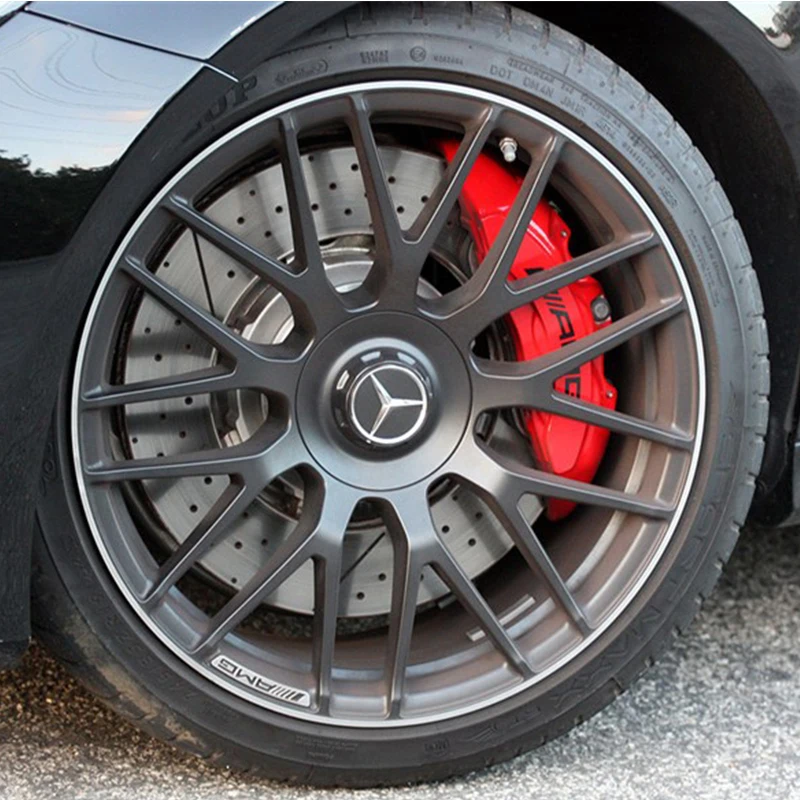 

Jekit Brake disc 370*36mm J hook pattern for AMG brake syetem with 6 pots red calipers for Mercedes cls 500 w219 wheel rim 19''