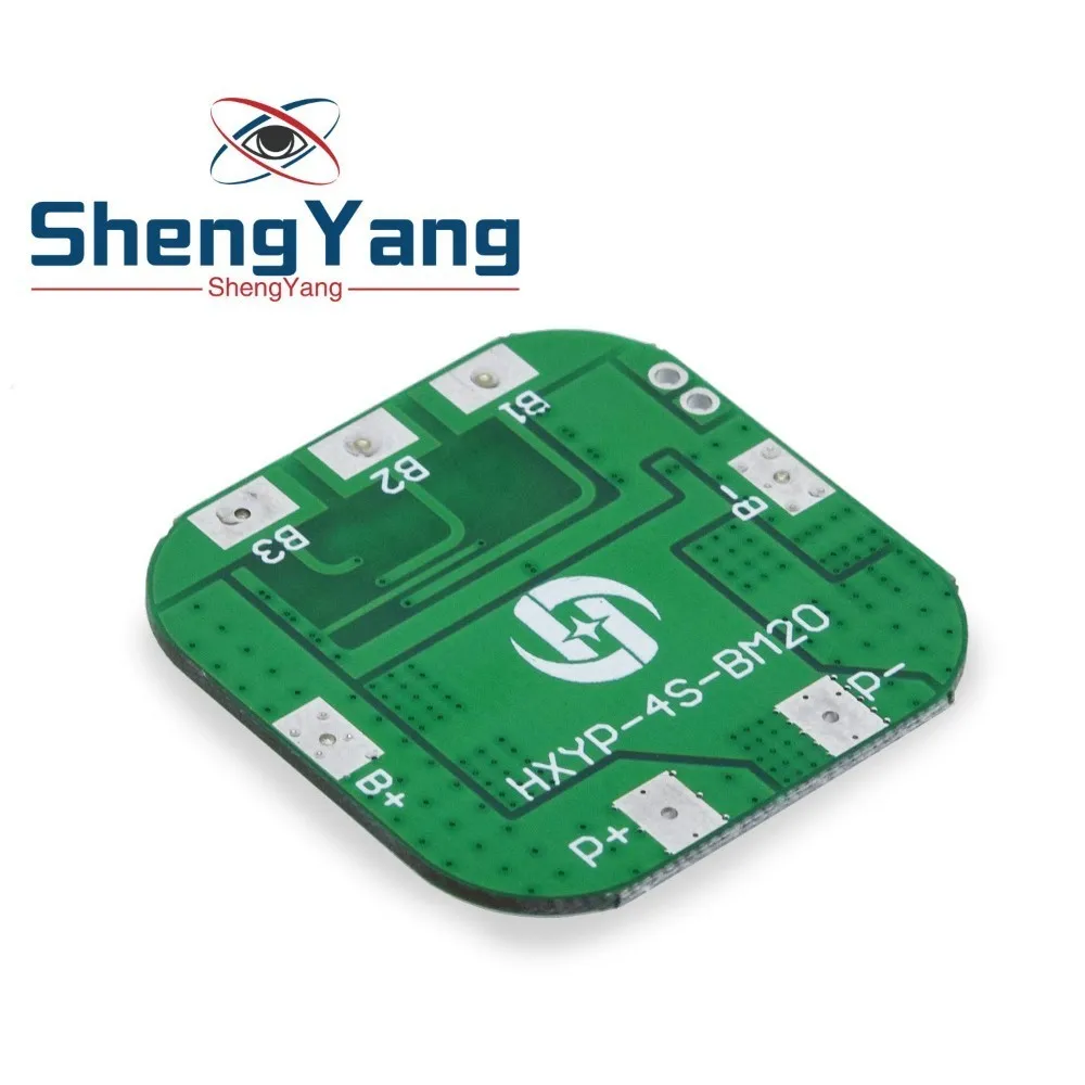 ShengYang 4S 14 8 в/16 в 20A пиковая плата защиты литий ионной батареи BMS PCM bms pcm для литиевой