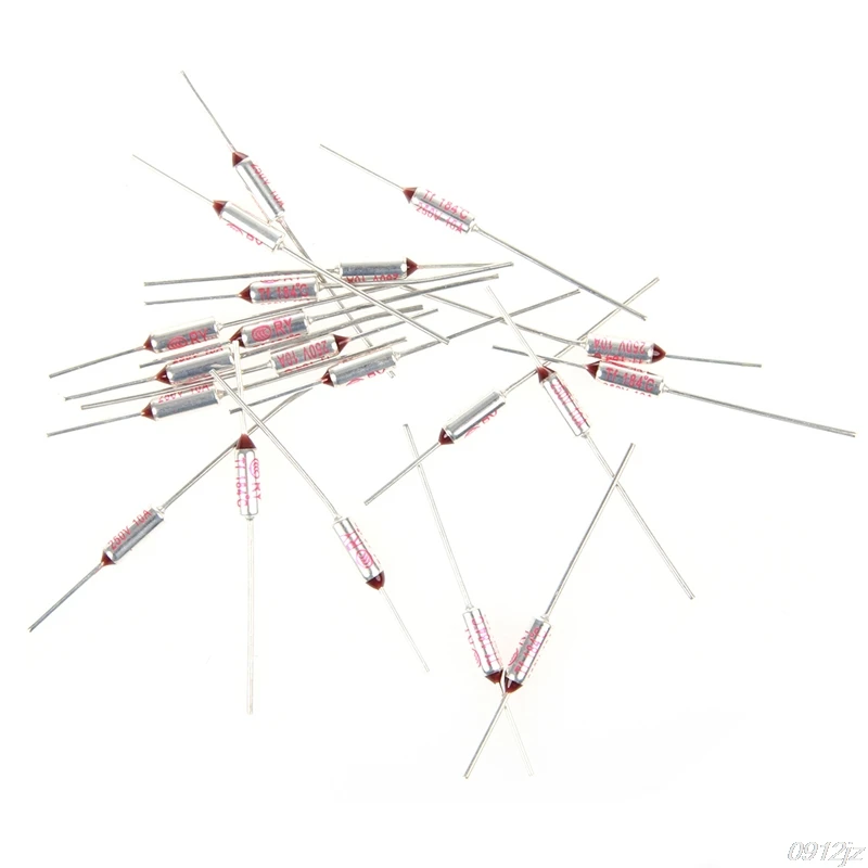 

20Pcs / lot 184 240 Degrees Celsius RY184 TF 184 Degrees Celsius 10A 250 V Temperature Thermal Fuse New