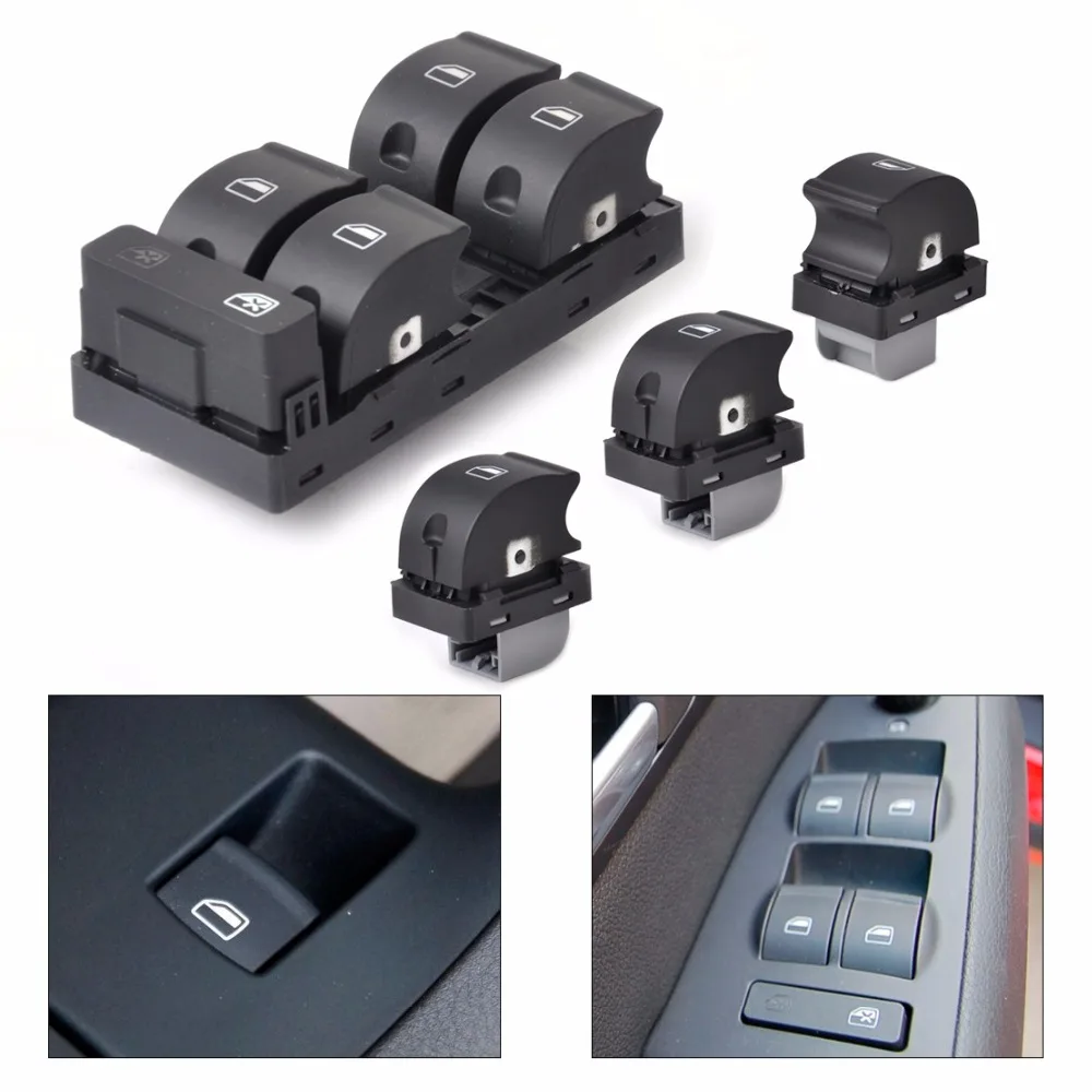 DWCX Black Master Power switch panel + Passenger Side Window Switch