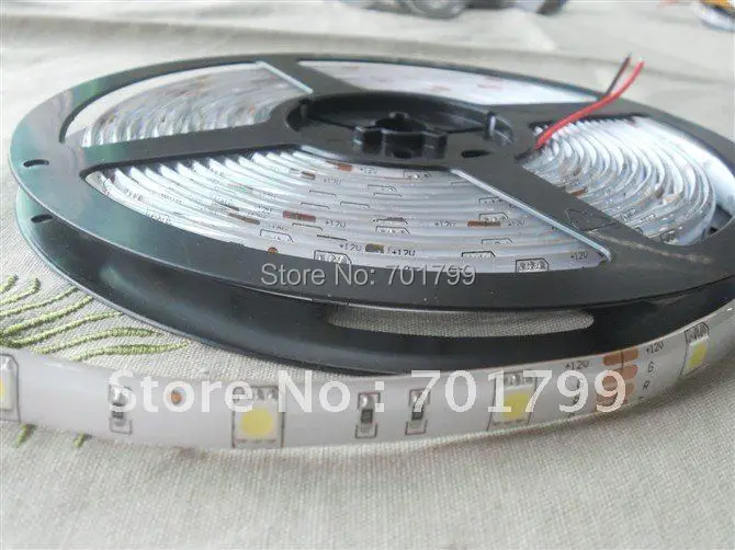 12 В постоянного тока 5 м (один рулон) 5050 SMD 30 светодиосветодиодный s/m Светодиодная