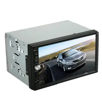 

2018 Top sale New Double 2 Din Car Stereo MP5 MP3 Player Radio Bluetooth USB AUX + Parking Camera Car Interior best price Vicky