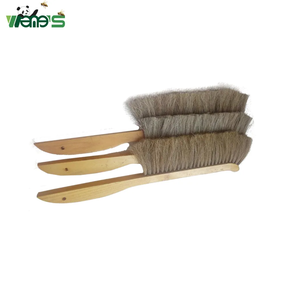 

Double Row Horse Hair Bee Brush With Tilted Head Beekeeping Home & Farm Tool