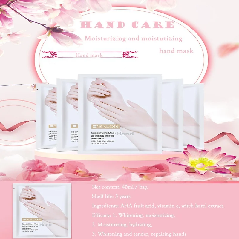 

Hand Mask Natural Moisturizing Exfoliator Lighten Fine Line Anti-Drying Anti-Desquamation Hands Care Essence New