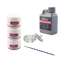 Все для Набор ногтей для маникюра акриловый набор порошка стеклянная чашка Кисть для ногтей кристаллический полимер для ногтей набор инструментов для маникюра