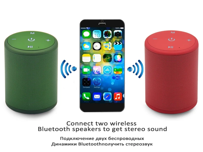 M& J T2 Мини 5 Вт Открытый водонепроницаемый супер бас Bluetooth динамик Портативный беспроводной Колонка громкий динамик s для iPhone samsung