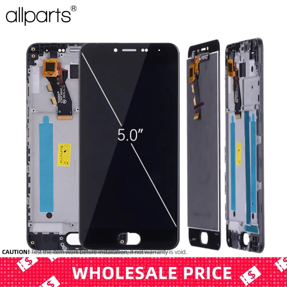 

Original 5'' LCD For Meizu M3 Mini Display Touch Screen with Frame Replacement Screen For Meizu M3 Mini LCD Display