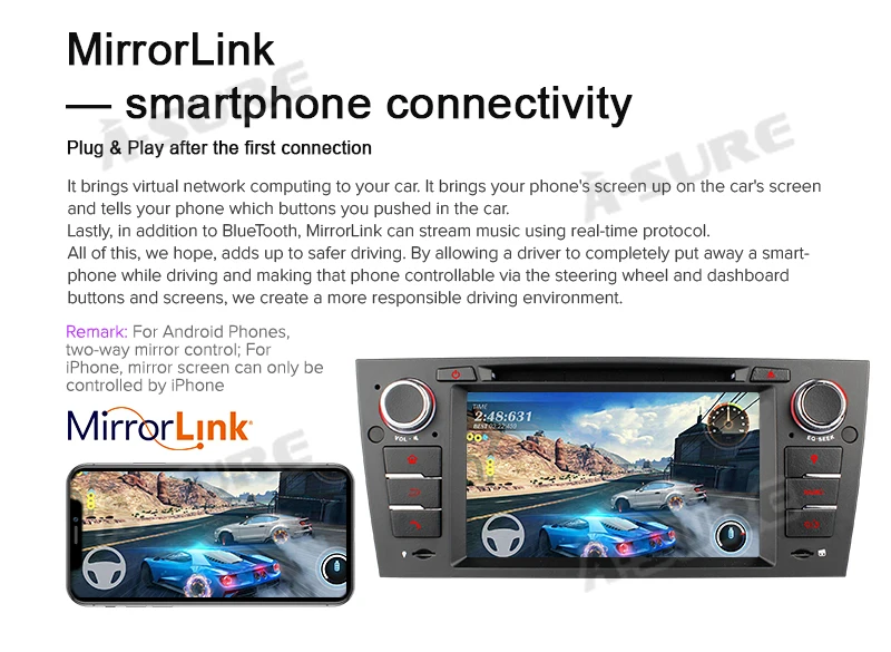 Best A-Sure 7" IPS Android 9.0 Car Auto Radio GPS DVD CD Player Navigation For BMW E90 E91 E92 E93 Navi 318 320 325 330 330 DAB+ 16