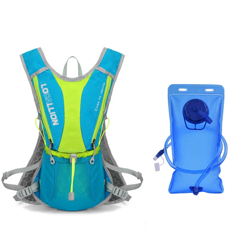 

Hydration Backpack With 2L BPA FREE Leak-Proof Water Bladder Daypack For Running Biking Skiing Hiking Cycling Camping Camelback