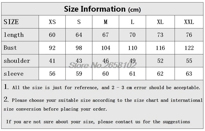 Mens Hoodie Size Chart