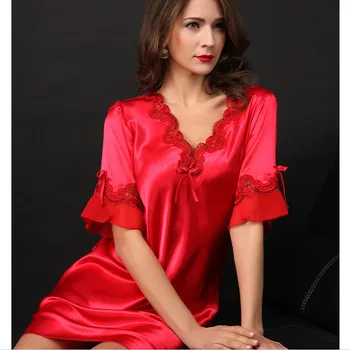 

2018 New Arrival Fashion Sexy Women Nightgown,Hot Sale For ladies for summer,autumn new Sleepwears AW4623