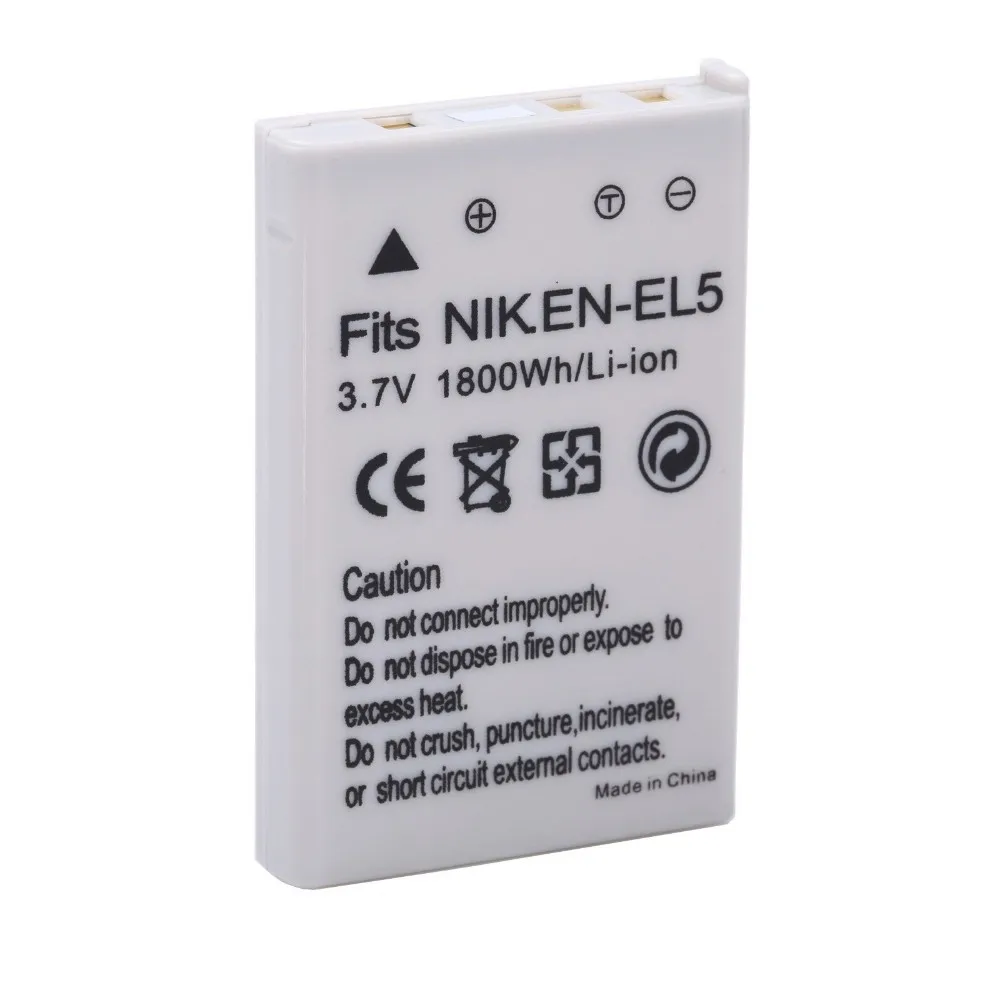 Preise 2 teile los 1800 mAh EN EL5 ENEL5 EN EL5 Kamera batterie Für NIKON Coolpix P530 P520 P510 P100 P500 P5100 P5000 p6000 P90 P80 Kameras