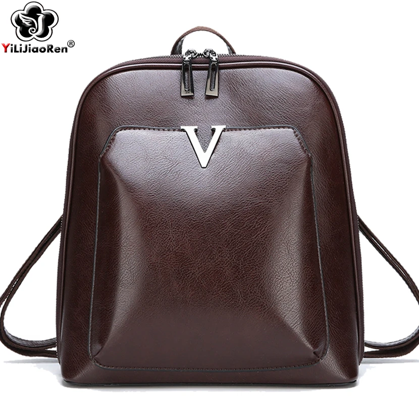 

Vintage Sequin Women Backpack Brand Leather Backpack Female Large Capacity Bookbag Fashion Shoulder Bags for Women 2019 Mochila