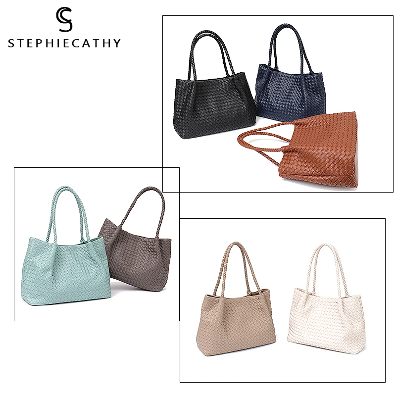 SC النساء النباتي جلدية يد الإناث كبيرة اليد عالية الجودة اليدوية المنسوجة كبيرة السيدات الكتف أعلى-حقائب بيد و محفظة حقيبة SC النساء النباتي جلدية يد الإناث كبيرة اليد عالية الجودة اليدوية المنسوجة كبيرة السيدات الكتف أعلى-حقائب بيد و محفظة حقيبة