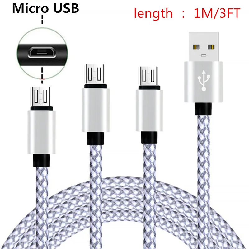 QC 3,0 Быстрая Зарядка адаптер ЕС Зарядное устройство и Micro USB кабель для передачи данных для samsung A10 huawei P Smart Redmi Note 7 zte Android телефон - Цвет: Only 1M usb Cable