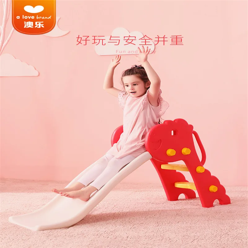 

Environmentally friendly PE material indoor multifunctional small dinosaur children plastic slide toy