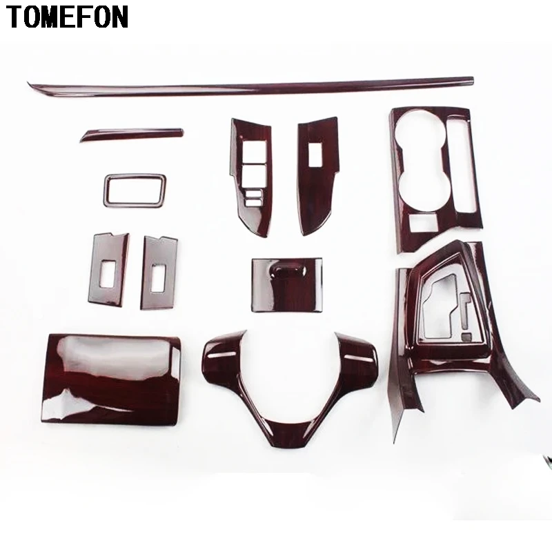 

TOMEFON For Toyota Corolla 2014 2015 2016 LHD Interior Front Steering Wheel Gear Shift Window Switch Botton AC Vent Accessories