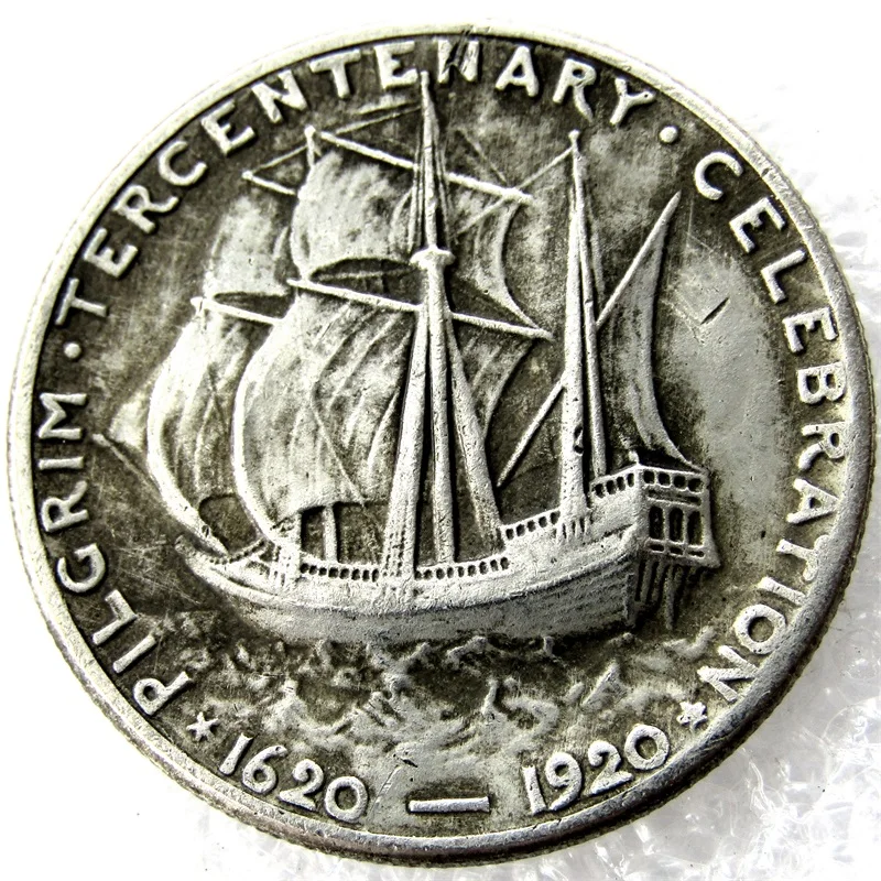 

1920 Pilgrim Commemorative Half Dollars Silver Plated Copy Coins