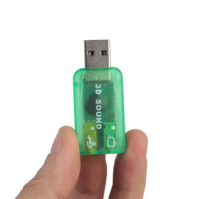 USB аудио адаптер, внешний адаптер Звуковая карта с динамиком для наушников и микрофона разъем для USB аудио устройства