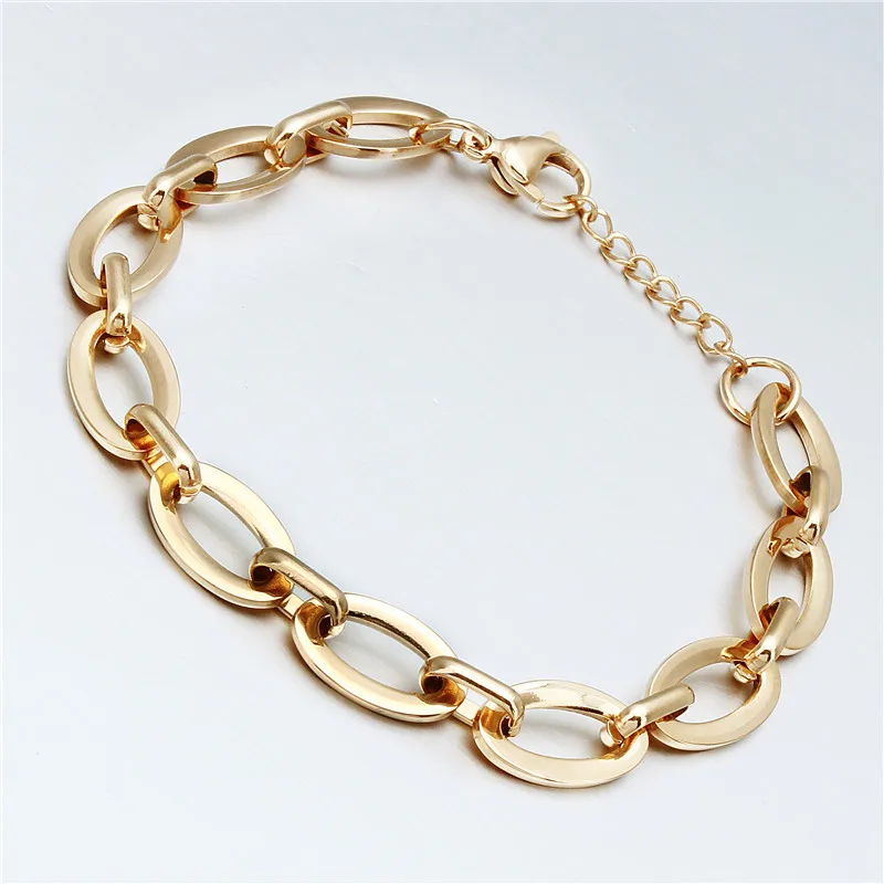 

Fashion Stainless Bracelet Mens Jewelry Fasten Clasp Bracelets Homme Golden Bangle with Bag