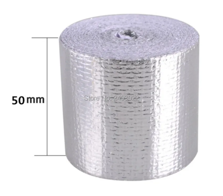 5cm*5meters Reflect A Silver Thermal Tape Intake Wrap Reflective Heat