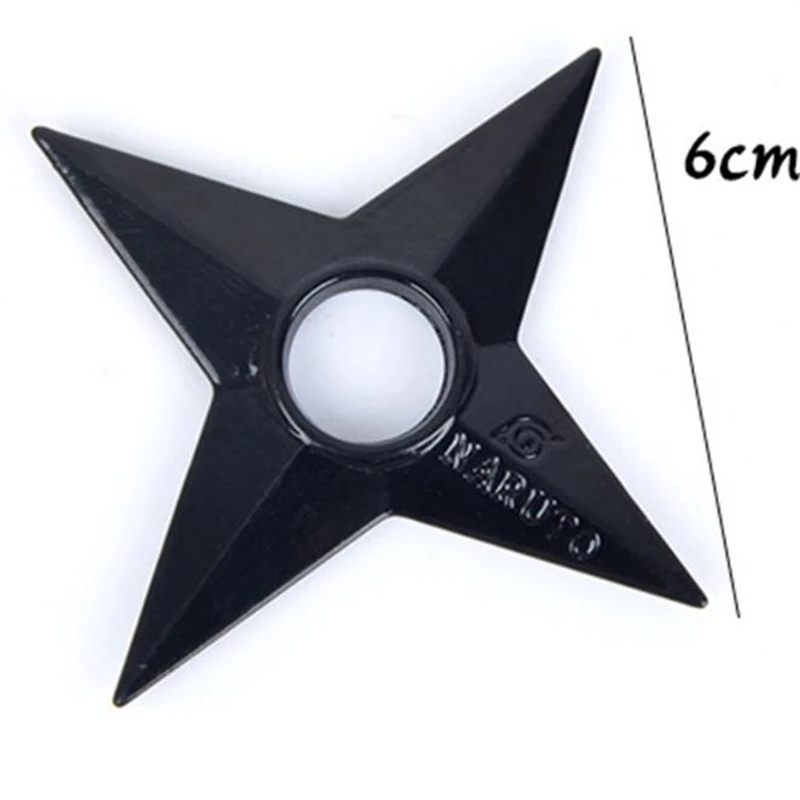 Наруто металл четыре звезды Shuriken Аниме Косплей Опора Наруто Саске для мужчин и женщин