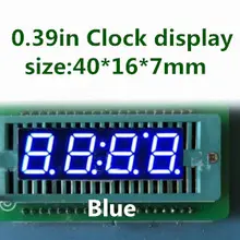 Цифровой 0,39 дюймовый цифровой трубки общий анод/катод цифровые часы 4 цифры ярко-синий 0,3" 0.39in цифровой светодиодный дисплей
