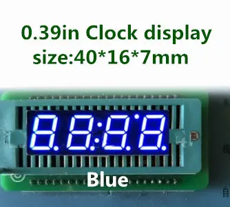 

NEW Digital 0.39 inch digital tube common anode cathode digital clock 4 digits bright blue 0.39" 0.39in digit led display