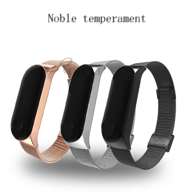 Браслет Roreta Mi Band 3 4 металлический браслет из нержавеющей стали для Xiaomi на