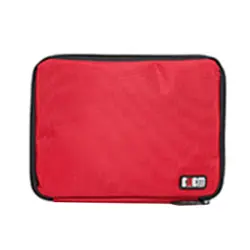 BUBM Кабельный организатор USB Flash Drive Зарядные устройства гарнитуры сумка кошелек красный